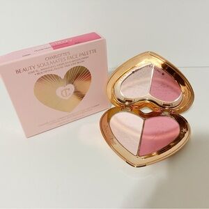 🌸New Charlotte Tilbury FLAWLESS Pink Beauty Soulmates Face Palette